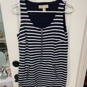 Michael Kors Medium sleeveless black and white dress